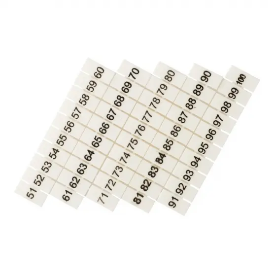 Маркеры для JXB-ST 2,5 с нумерацией 50-100 (100 шт.) PROxima EKF zb-st-2.5-50-100