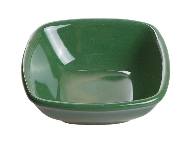 Салатник керамический, 120 mm, квадратный, серия Анкара, зеленый  ...PERFECTO LINEA 18-814309