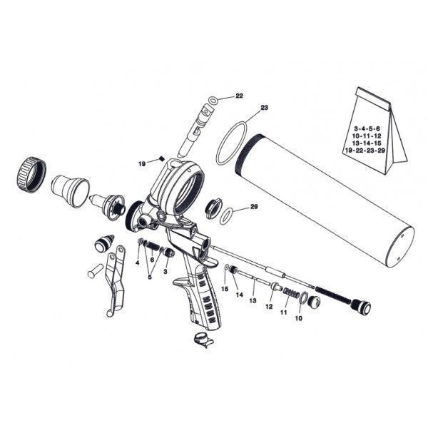 Ремкомплект для пистолета F1/SAM MY2020 11/A  ANI BH1801009A