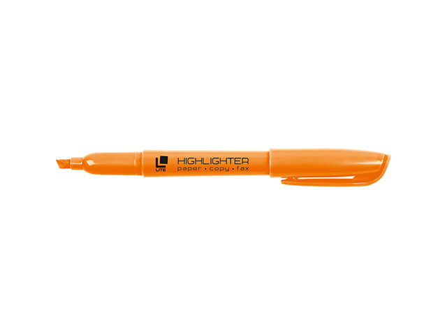 Маркер текстовый тонкий 1-5 мм оранжевый скошенный,  LITE FML02O
