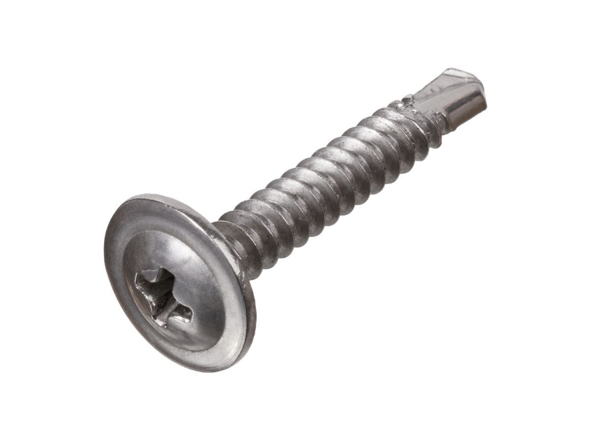 Саморез 4.2х13 мм с прессшайбой, со сверлом, нерж.сталь (А2) (100 шт в зип-локе) STARFIX SMZ1-28617-100