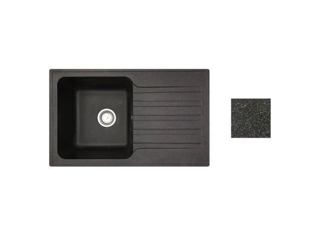Мойка кухонная из искусственного камня ART черный 770х475 mm AV Engineering AV770490ABKA