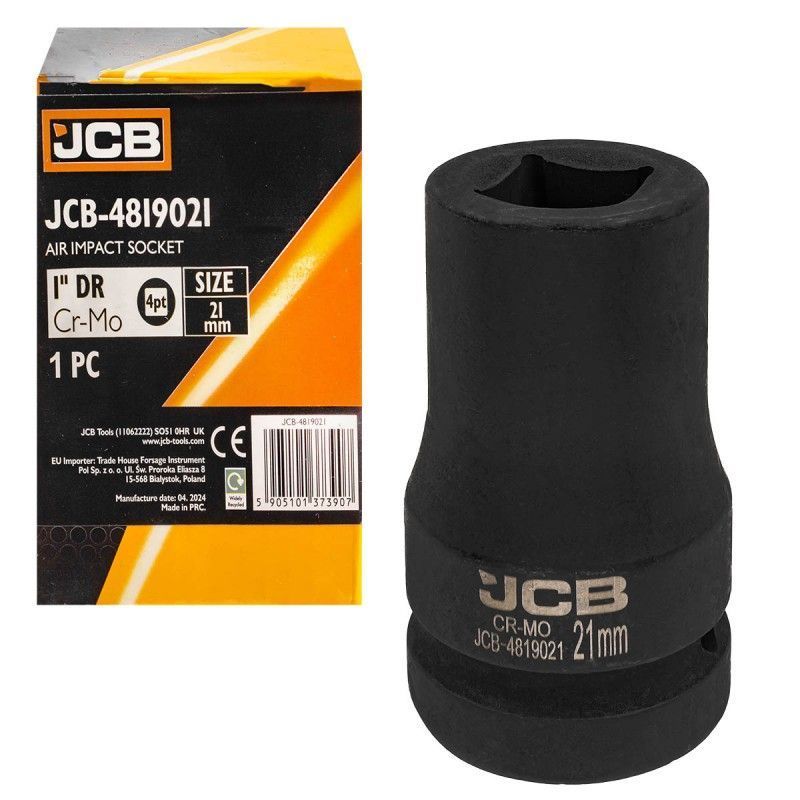 Головка ударная для футорки 1'', 21мм (4гр.)  JCB JCB-4819021