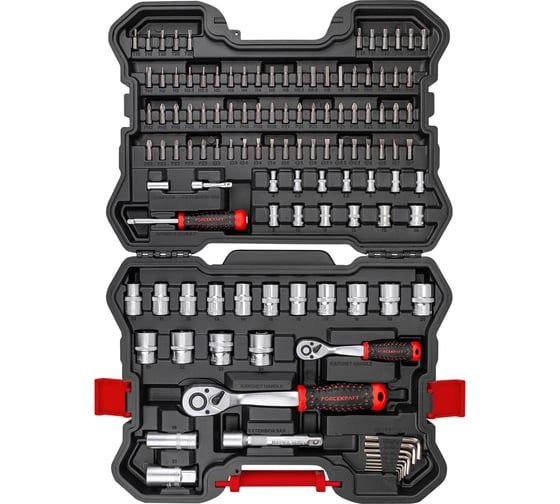 Набор инструментов 115пр. 1/4'', 1/2''(6гр.) FORCEKRAFT LIGHT FK LIGHT-41151-5