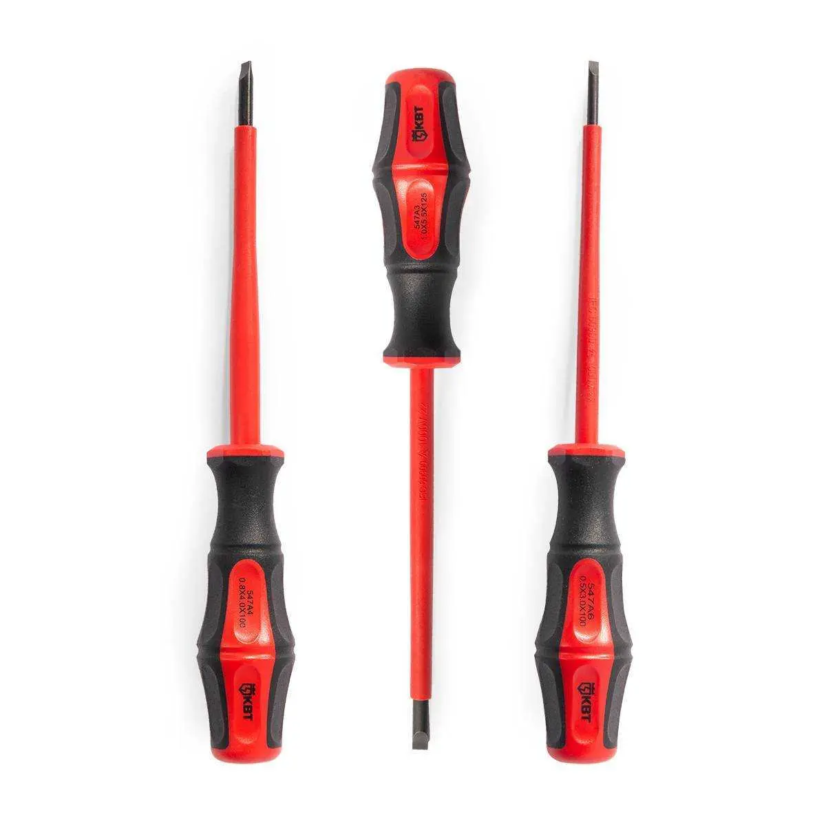 Отвертка диэлектрическая шлицевая 2.5х75 серия ПРОФИ  КВТ 102998