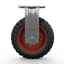 Колесо большегрузное неповоротное PF 160 150 мм резина с протектором (N), шт TOR 1048778