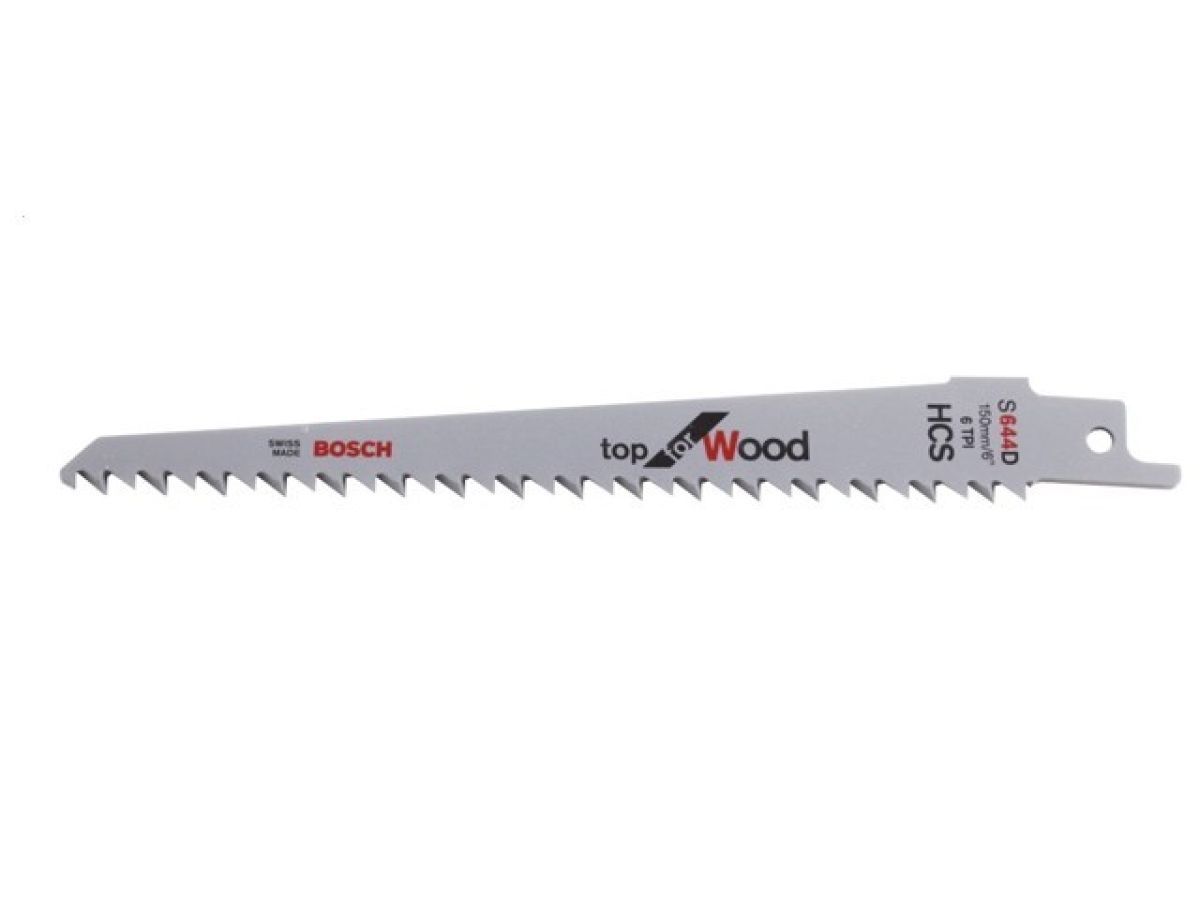 Пилка сабельная по дереву, S 644 D, 2 шт., BOSCH 2608650614