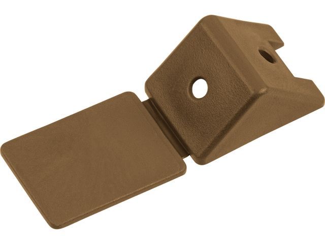 Уголок мебельный пласт. орех (100 шт в пакете)  STARFIX SM-40563-100