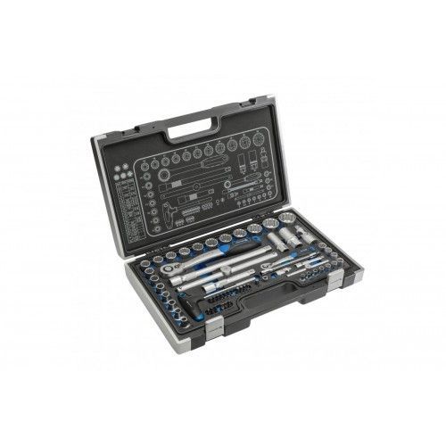 Набор инструмента 1/2", 1/4"  (60пр.) CrV  HOEGERT HT1R470