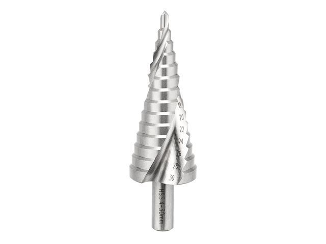 Сверло по металлу ступенчатое ТИТАН 4-30mm 98 mm 65 HRC Р6М5 TiN KRANZ   KR-12-6612...REXANT 1617797