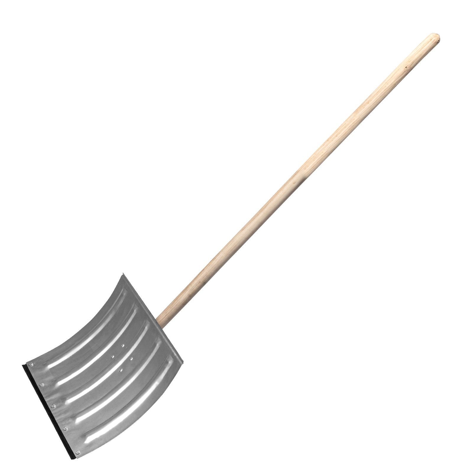 Лопата для уборки снега стальная оцинкованная,420х370х1370 mm, деревянный черенок  ...Сибртех 61680