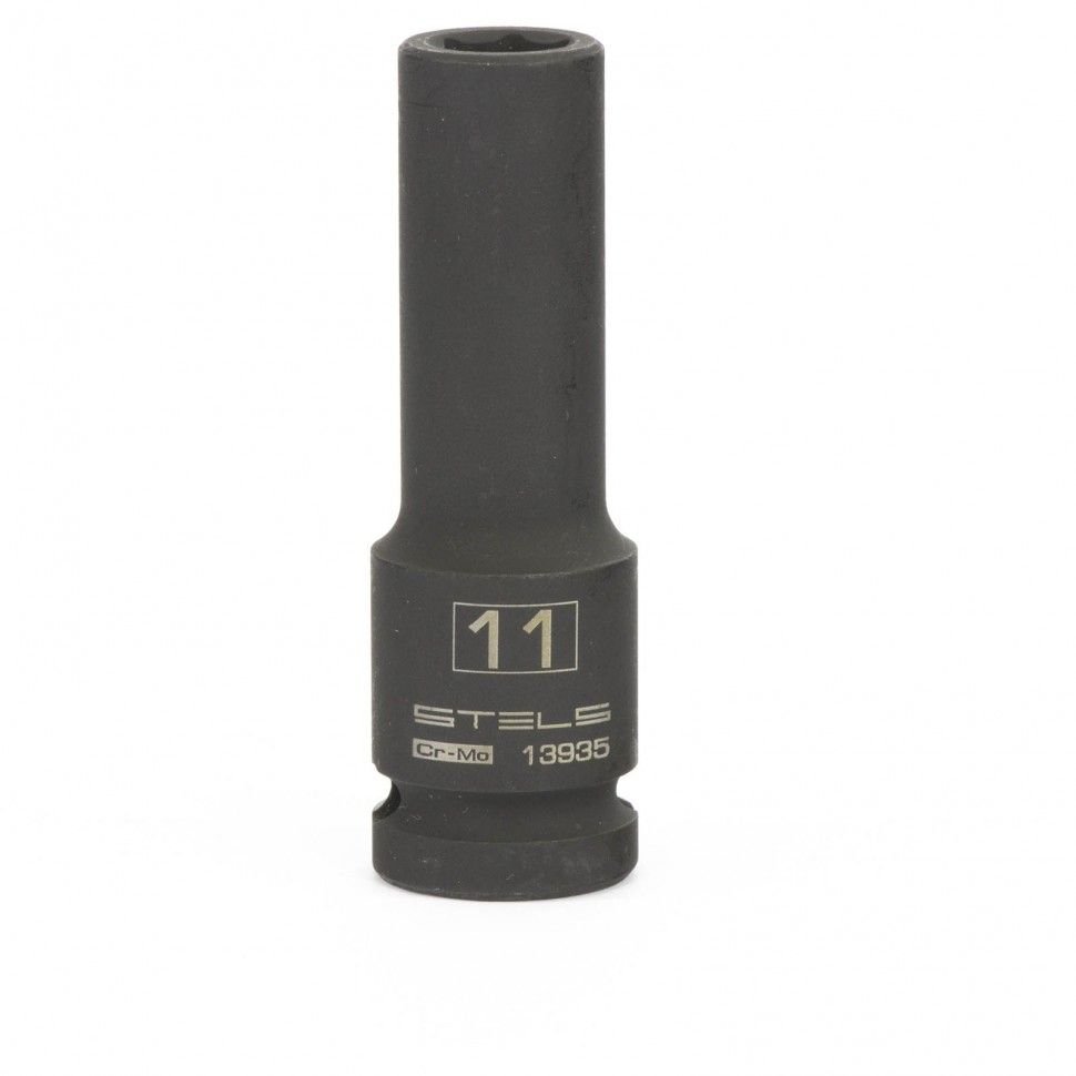 Головка ударная удлиненная шестигранная, 11 mm, 1/2", CrMo Stels 13935