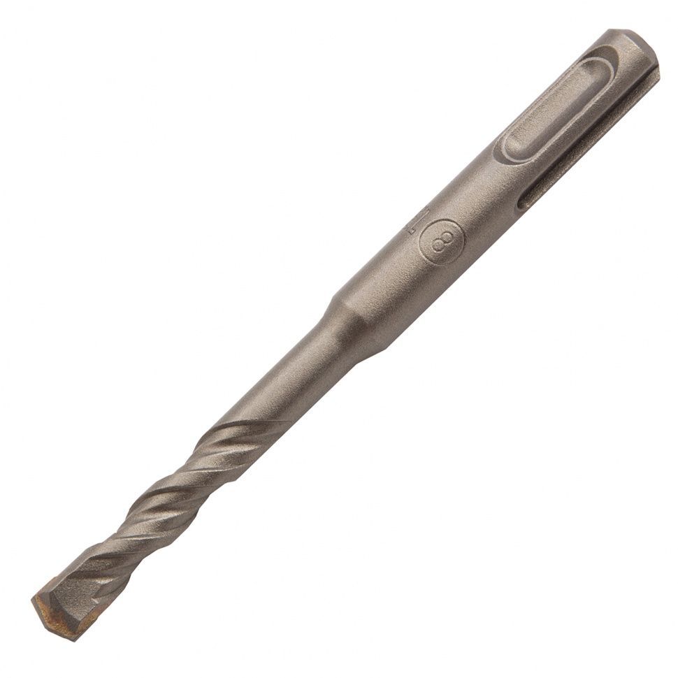 Бур по бетону, двойная спираль, Cobalt W-tip, 8x110 mm, SDS PLUS Denzel 705010