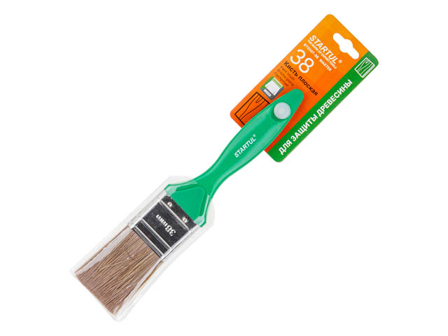 Кисть плоская 1.5"-38 мм. смеш. щетина (древесина) MASTER STARTUL ST0107-38