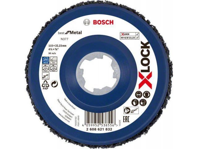 Зачистной круг 115mm N377 X-Lock  BOSCH 2608621832
