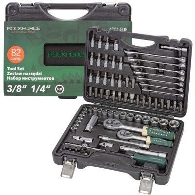 Набор инструментов 82 пр. 1/4" 3/8"(6гр.)(4-22мм) Rock FORCE RF-4821-5DS-м