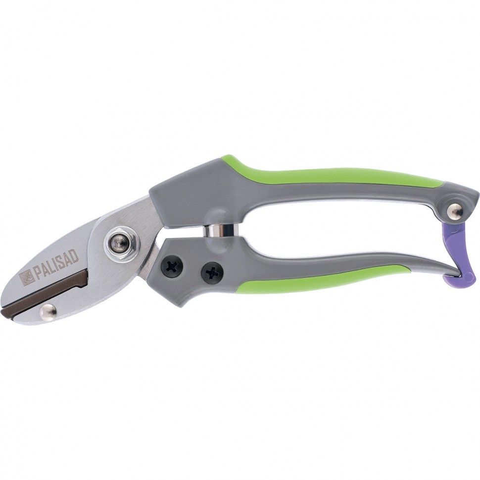 Секатор с наковальней, 170 мм, металлические обрезиненные рукоятки PALISAD ...PALISAD HOME 60490