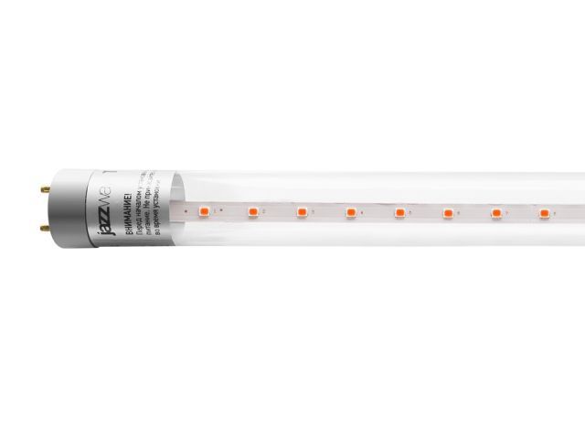 Лампа PLED T8-900 12 Вт для растений AGRO G13 CL (для растений, цвет свечения: красный 650 нм, синий 450 нм) JAZZWAY 5037410