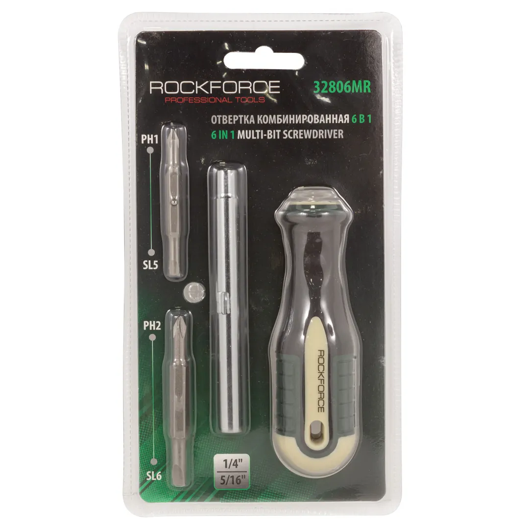 Отвертка комбинированная  Rock FORCE RF-32806MR