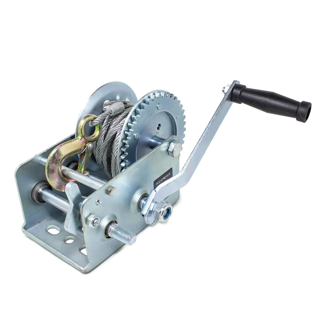 Лебедка ручная барабанная двухскоростная, 1300 кг.  Rock FORCE RF-TRT1301C