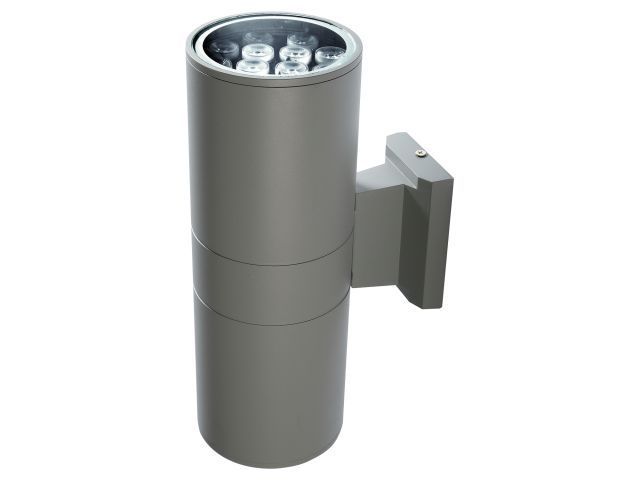 Светильник фасадный PWL-300110/30D 2x12w 6500K GR (серый) (светодиодный,  2160 Лм)  ...JAZZWAY 5015128B
