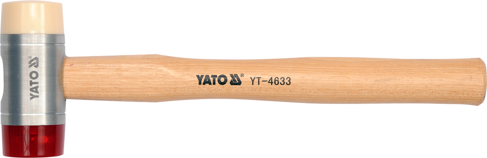 Молоток с полиуретановыми наконечниками рихтовочный  340гр. d35mm PU  ...YATO YT-4632