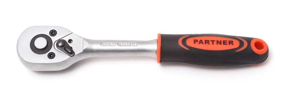 1/2''Трещотка с прорезиненной ручкой (45зуба) Partner PA-80245