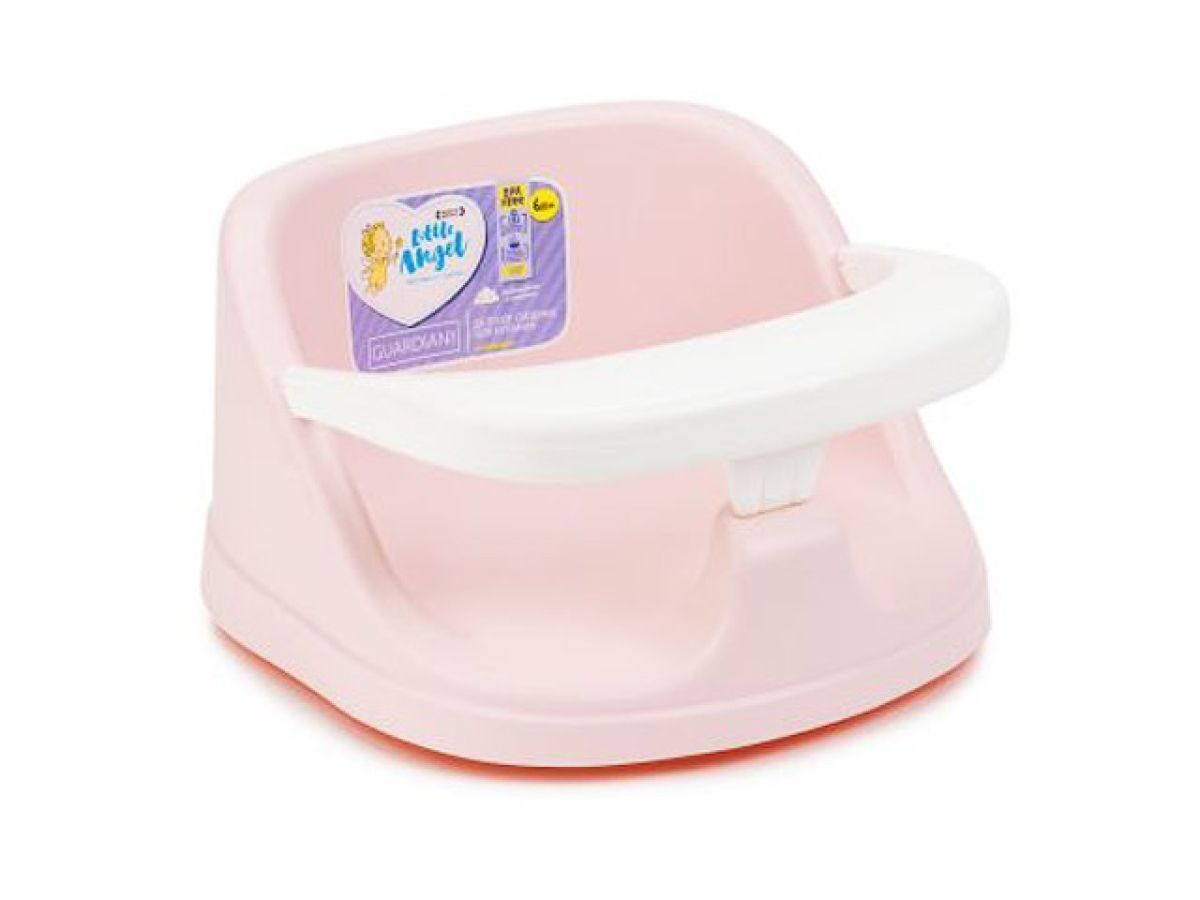 Детское сиденье для купания Guardian, розовый пастельный, LITTLE ANGEL (360х315х185 мм) LITTLE ANGEL LA1790RSP