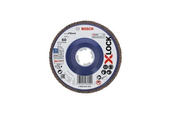 Круг лепестковый X-Lock 125 мм (G 40 / X571) Best for Metal BOSCH 2.608.619.209