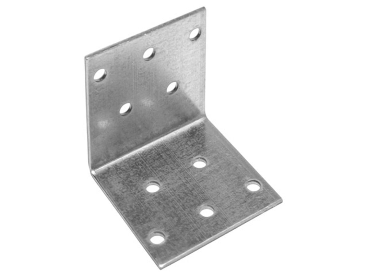 Уголок крепежный равносторонний 50х50x50 mm KUR белый цинк STARFIX SMP-25937-1