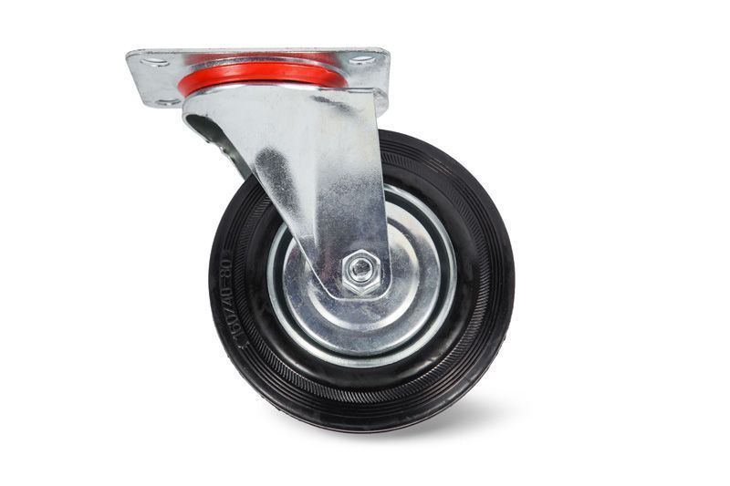Колесо поворотное резина SC 80 200 мм (F) TOR  1001771
