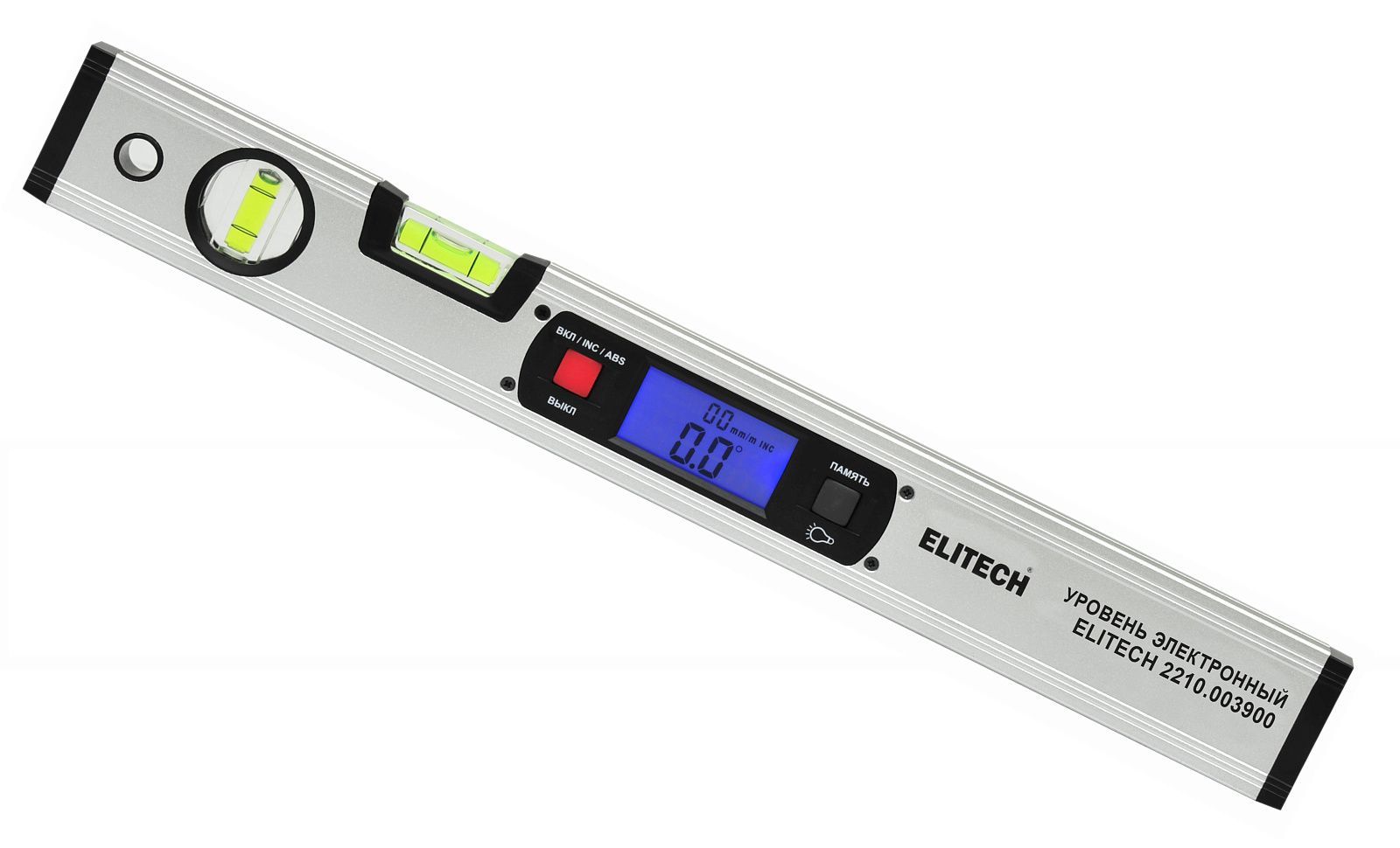 Уровень электронный 40 см (0 - 90° / ±0.2° / 2хААА) (2210.003900) ELITECH 204895