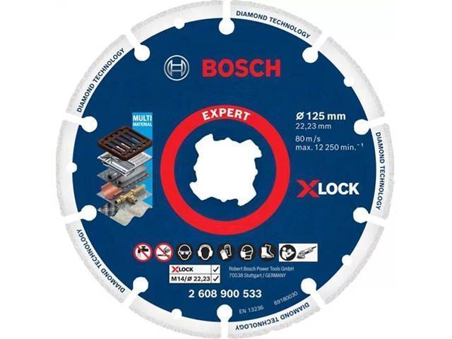 Алмазный круг 115х22 мм. по металлу X-LOCK Expert for Metal BOSCH 2608900532