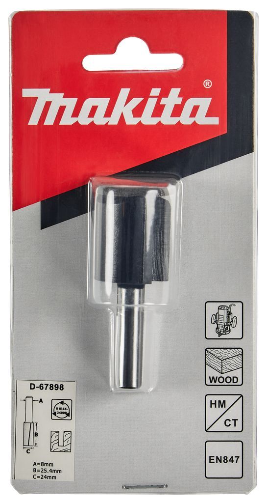 Фреза пазовая "Standard" 22x25,4x57 / хв 8 мм MAKITA D-67898