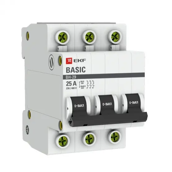 Выкл. нагрузки 3P 25А ВН-29 Basic EKF SL29-3-25-bas