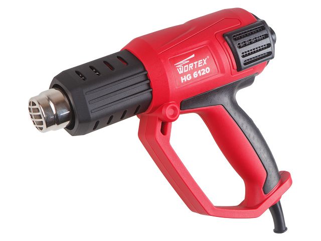 Термовоздуходувка HG 6120, 2000Вт, 50-600°С, 3 скор., ступ. рег.  WORTEX HG6120T0011