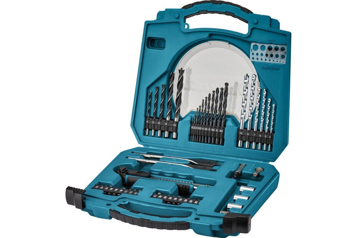 Набор_Оснастка в кейсе "Circle series" 50 шт (биты / сверла / нож),  ...MAKITA D-42014
