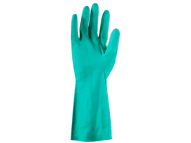 Перчатки нитриловые защитные промышленные, р-р 9/L, зеленые,  ...JETA SAFETY JN711L
