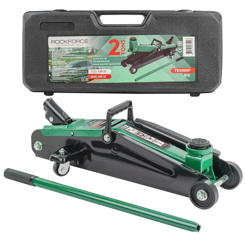 Домкрат подкатной гидравлический 2т Rock FORCE RF-T83000F BIG