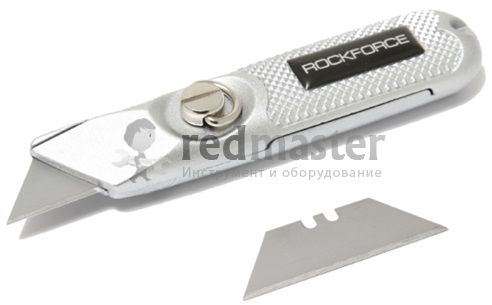 Нож универсальный в металлическом корпусе с запасными лезвиями 2шт,  ...Rock FORCE RF-5055P44