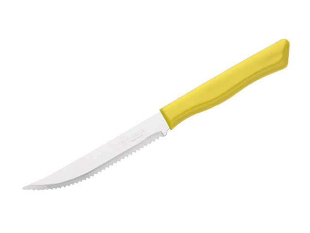 Нож для стейка, серия PARATY, желтый (Длина: 218 mm, длина лезвия: 110 mm, толщина: 0.8 mm. Прочная ...DI SOLLE 01.0101.00.14.000