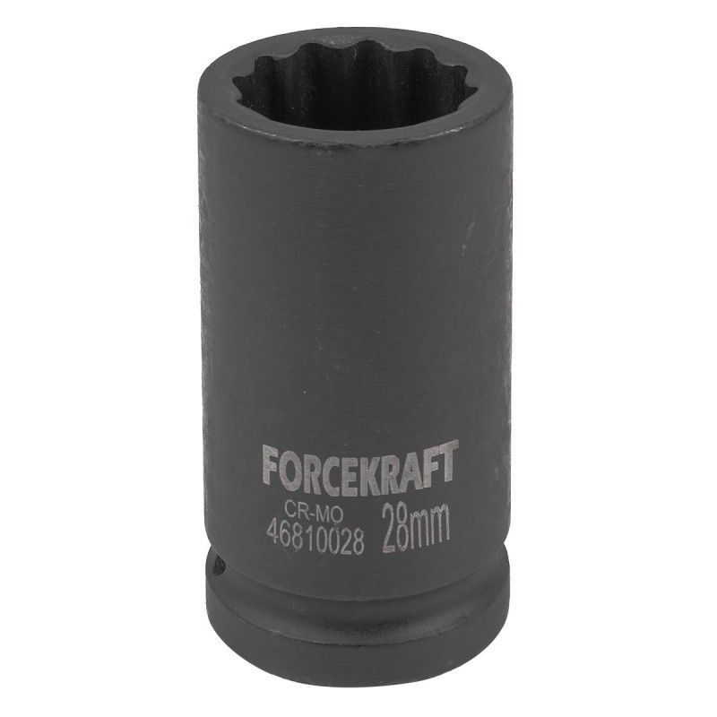Головка ударная глубокая 3/4", 28мм (12гр.) FORCEKRAFT FK-46810028