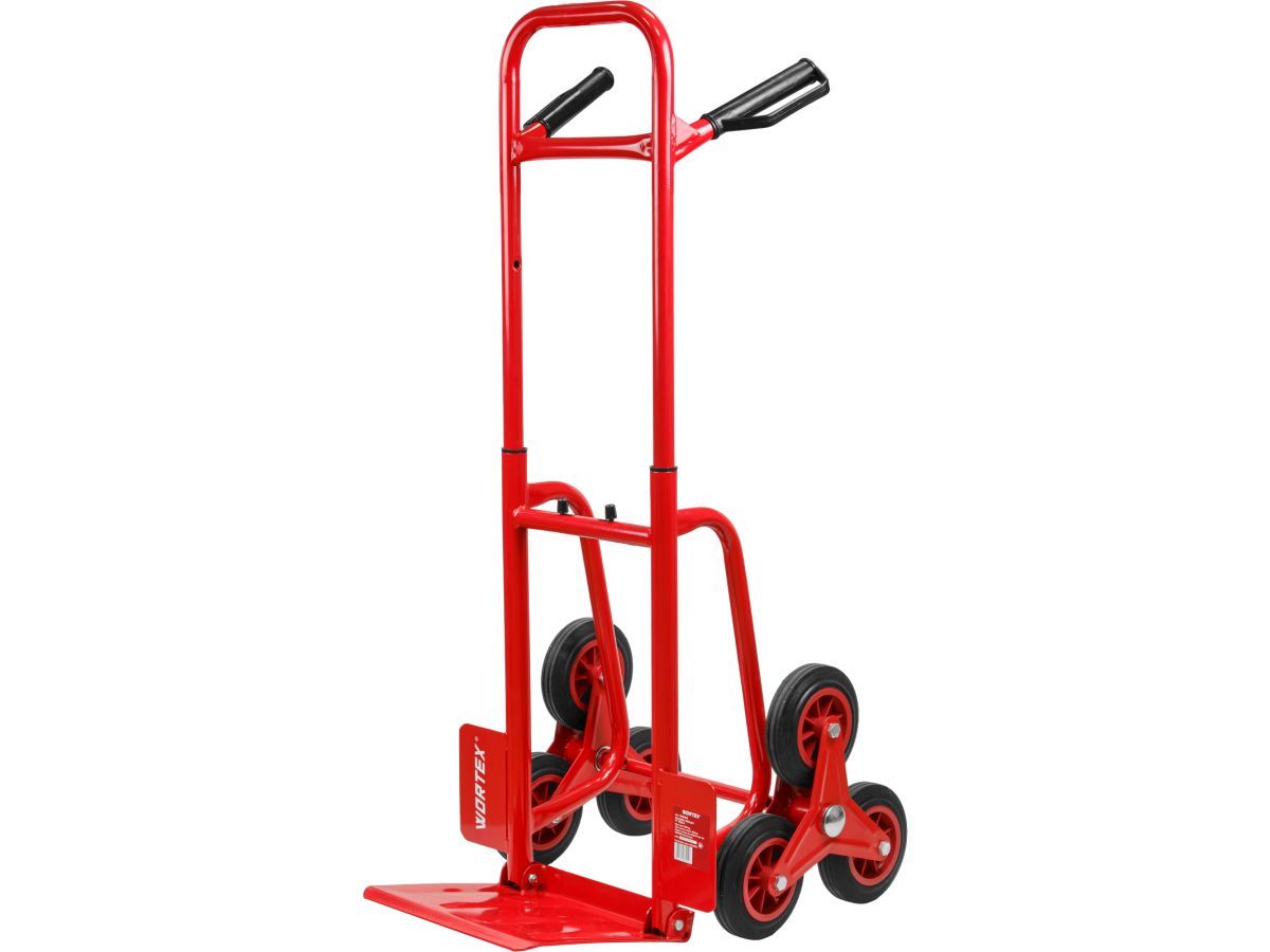 Тележка складная FT 1025-6, 250 кг/ 100 кг, 6 колес для ступеней (6 колес, для ступеней, складная конструкция, платформа 310х280 мм, макс. нагрузка 100/250 кг.) WORTEX 1335902