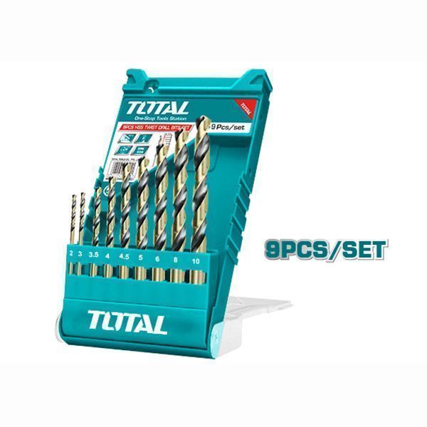 Набор сверл по металлу 2-10мм TOTAL TACSD0095 (9 шт)