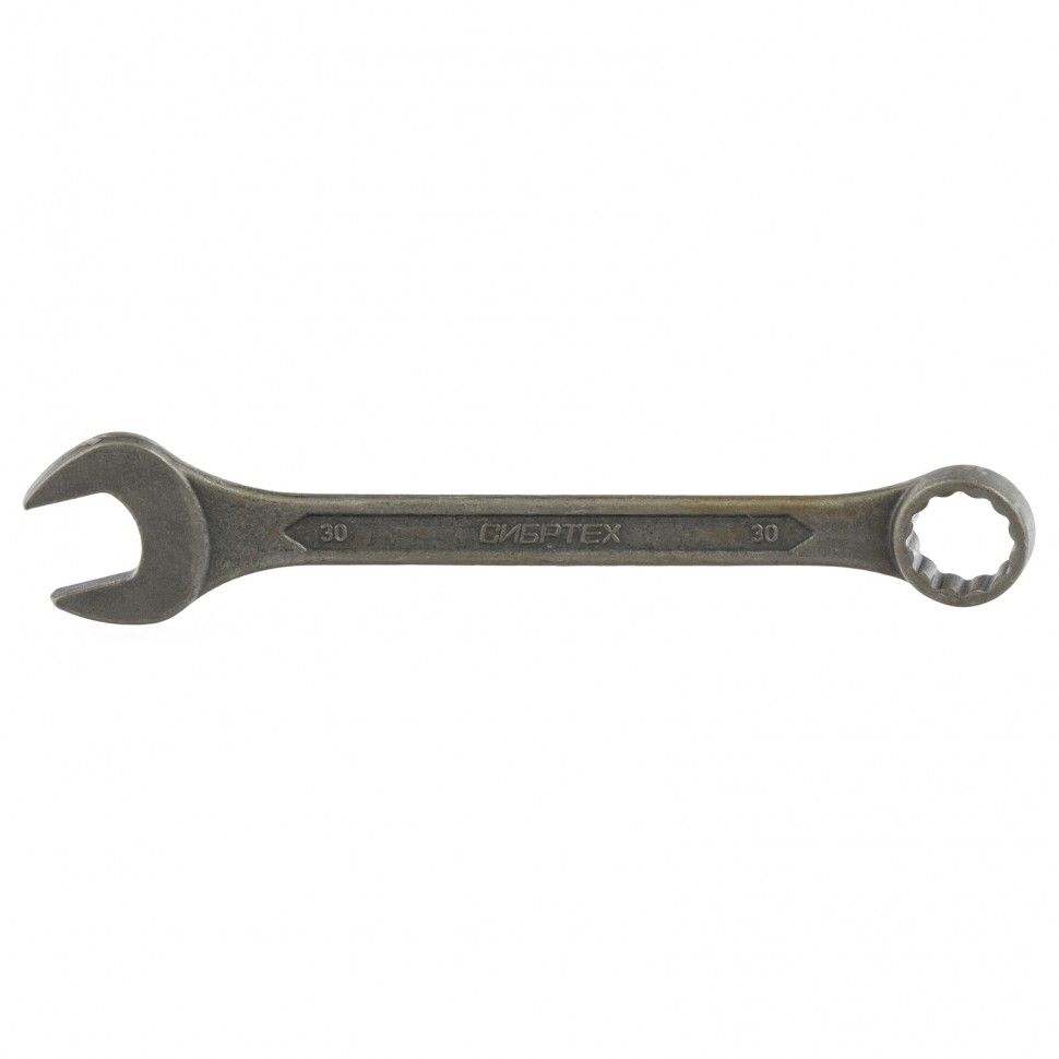 Ключ комбинированый, 30 mm, CrV, фосфатированный, ГОСТ 16983  Сибртех 14916