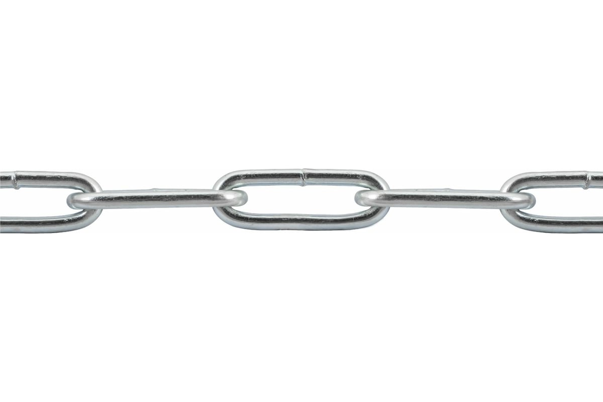 Цепь сварная длиннозвенная, оцинк. М5 DIN 763 (бухта 30 м) STARFIX SMP-42317-30