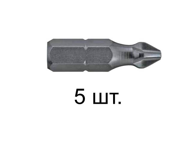 Насадка (бита) крестообразная PH3 50 mm торсионная (5 шт.)  DIAGER U640PH3L050