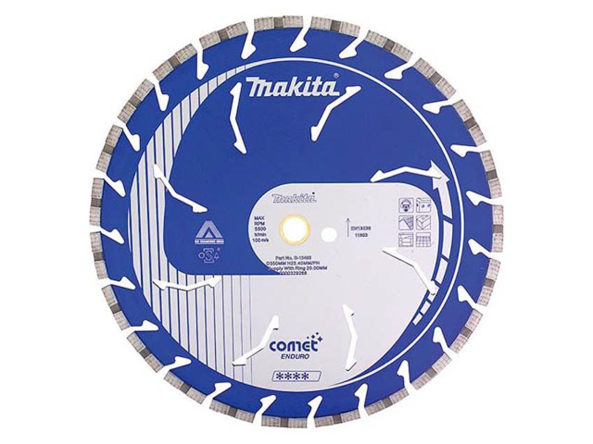 Алмазный круг 180х22.2 мм по кирпичу сегмент. Turbo Cosmos Comet Enduro (сухая/мокрая резка) MAKITA B-27171