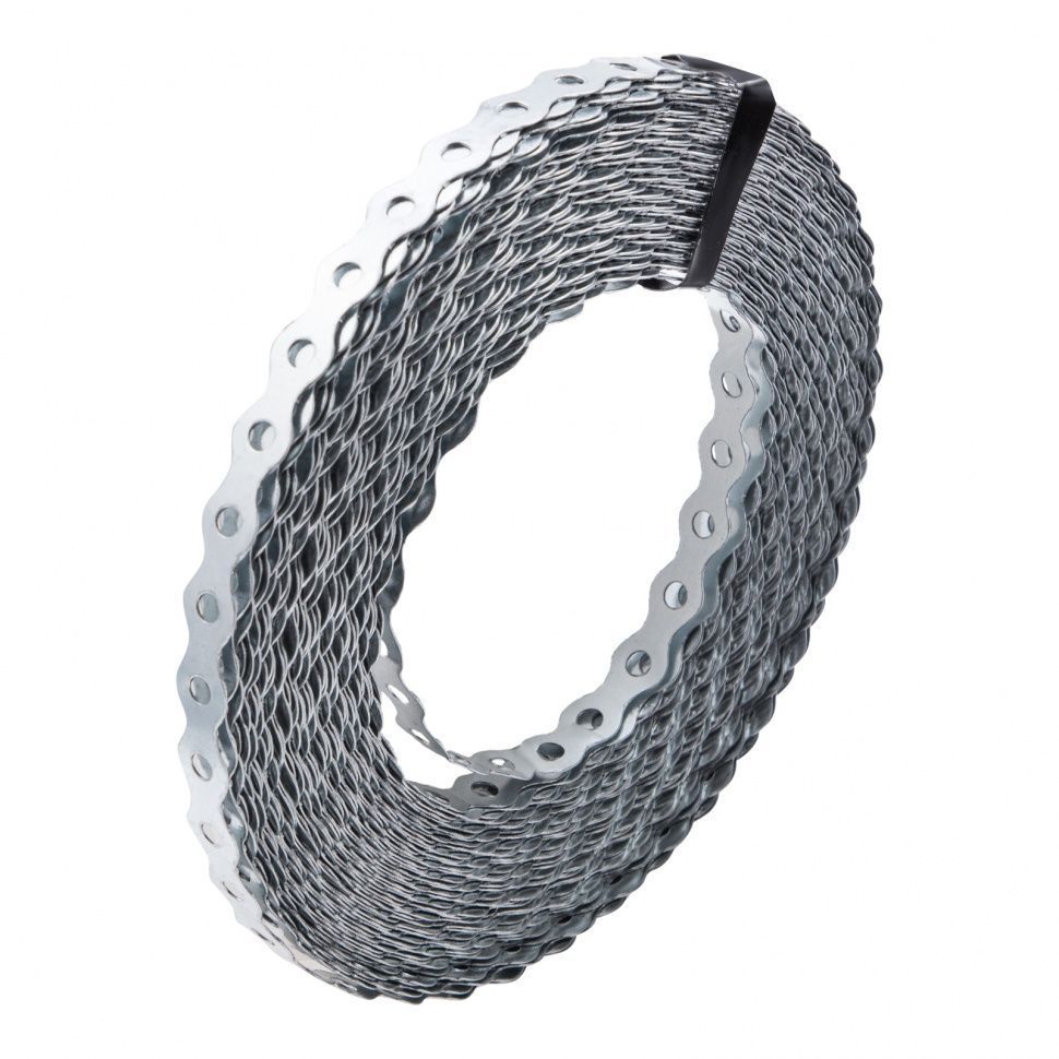 Лента перфорированная вентиляц., "волна", 0.55 мм, LP VLN 1.2 см х 25 м, цинк Сибртех 46552