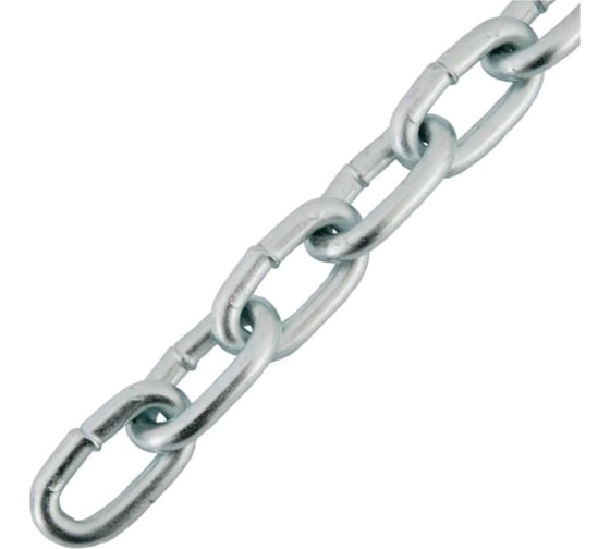 Цепь сварная короткозвенная, оцинк. М8 DIN 766 (бухта 20 м) STARFIX SMP-63688-20